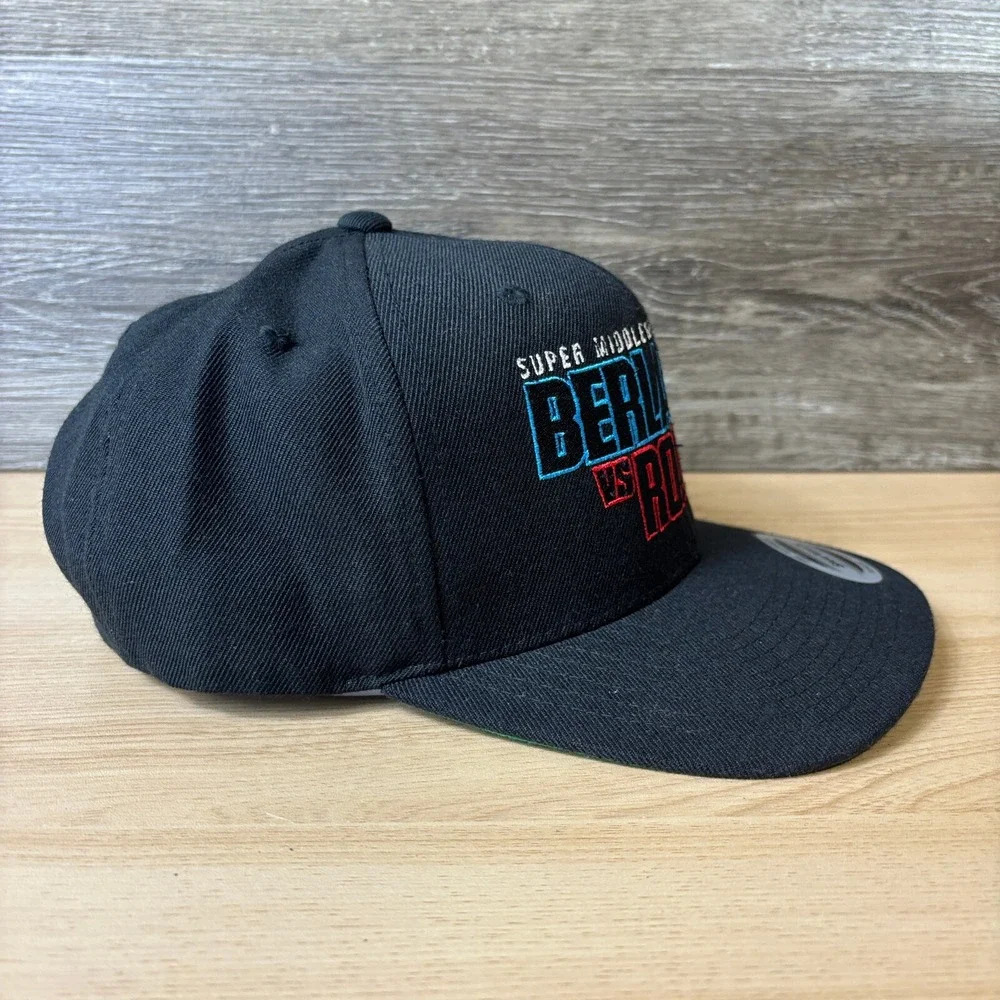 Edgar Berlanga Hat Cap Snap Back Black Embroidered Boxing Steve Rolls‎ Fighting